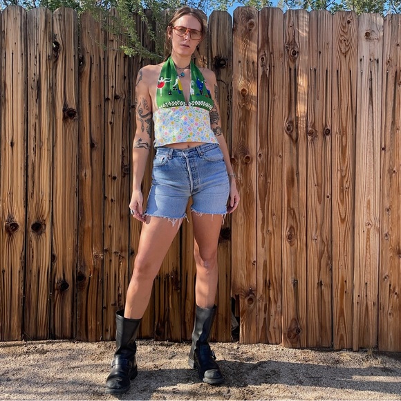 Reversible halter handmade top - Picture 3 of 10